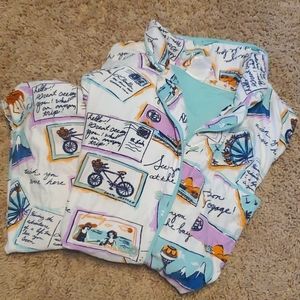 Size Medium Nick & Nora Pajama Set